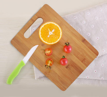3 Pack Bamboo Cheese Cutting & Serving Chopping Board Set V915-KC0010