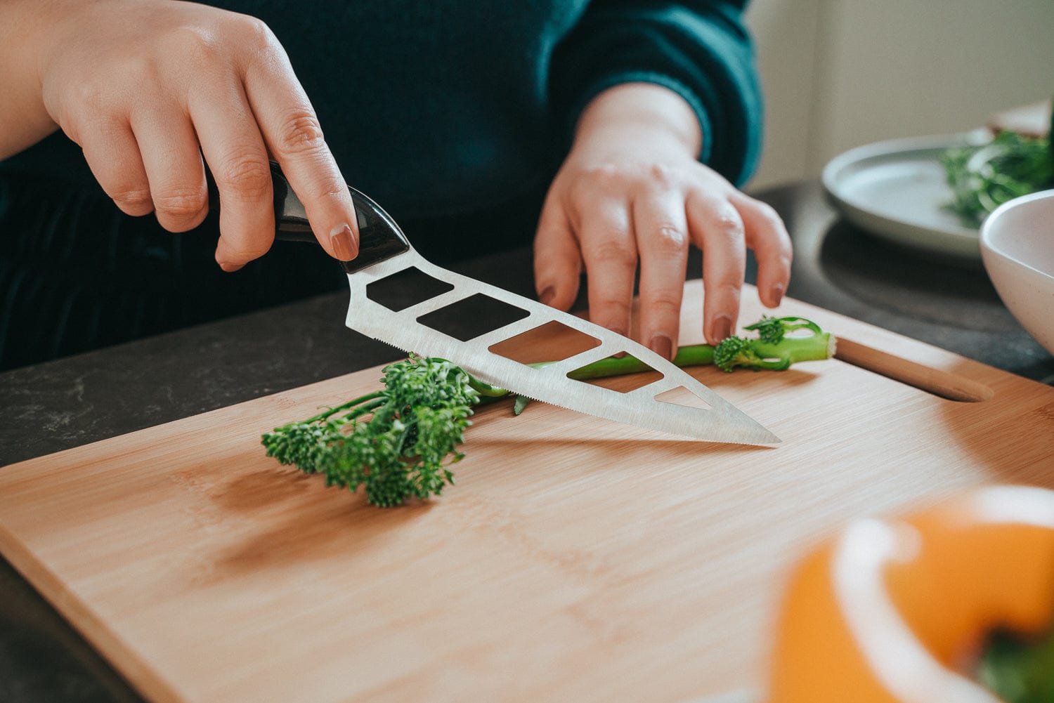 3 Pack Bamboo Cheese Cutting & Serving Chopping Board Set V915-KC0010