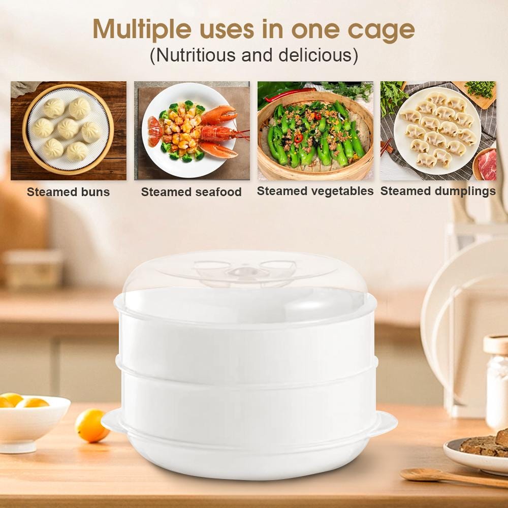 2 Tier Microwave Steamer V915-KM0010