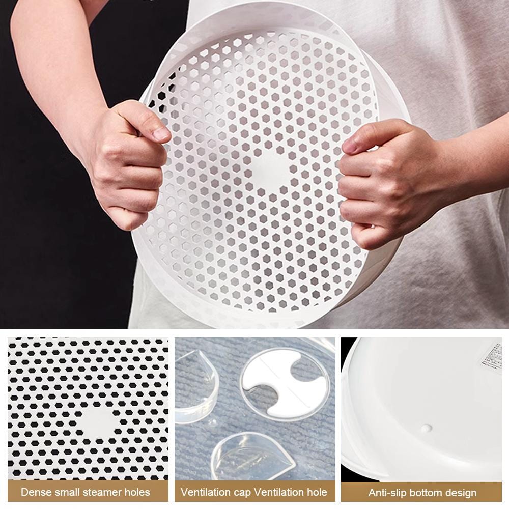 2 Tier Microwave Steamer V915-KM0010