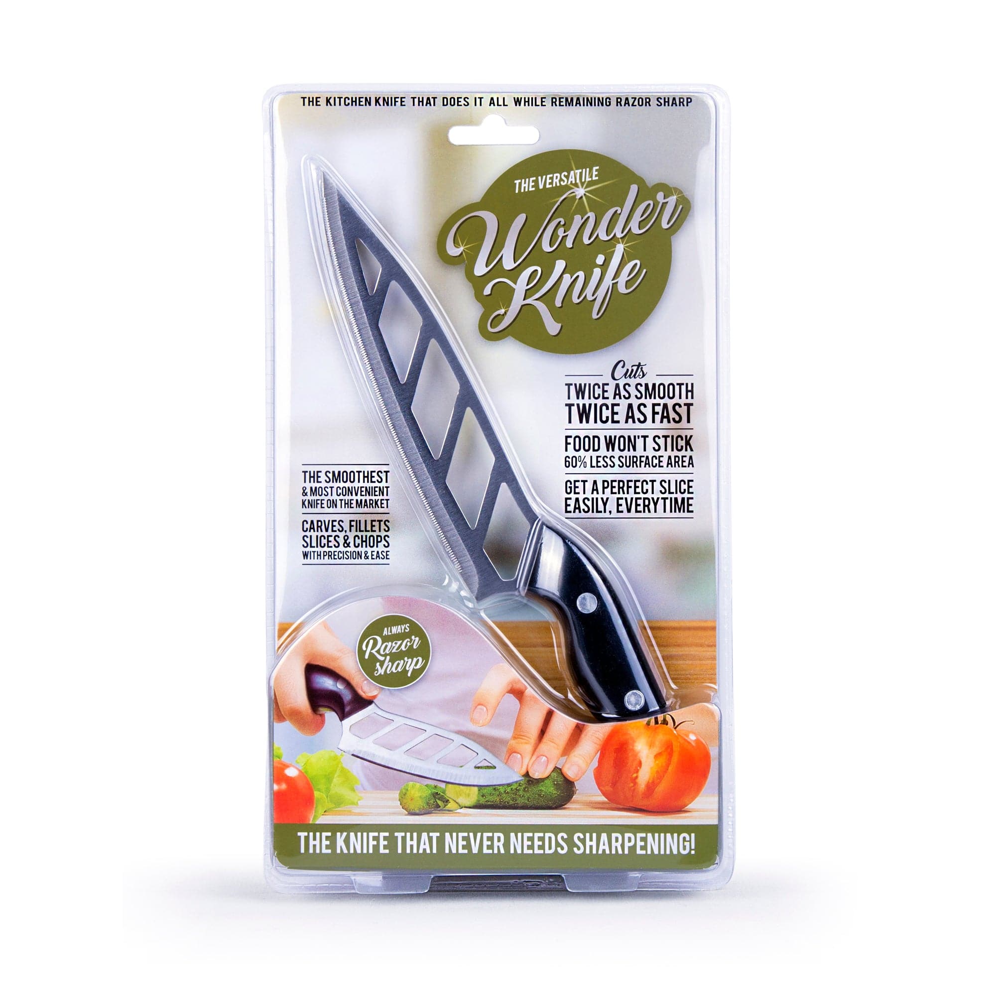 The Versatile Wonder Knife Chef Knife Standless Stell Blade Stay Smooth & Sharp V915-KU0076