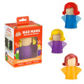 3 Pcs MAD MAMA Microwave Cleaner - BPA-Free Steam Cleaning (Assorted Colors) V915-KU0102X3