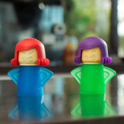 3 Pcs MAD MAMA Microwave Cleaner - BPA-Free Steam Cleaning (Assorted Colors) V915-KU0102X3