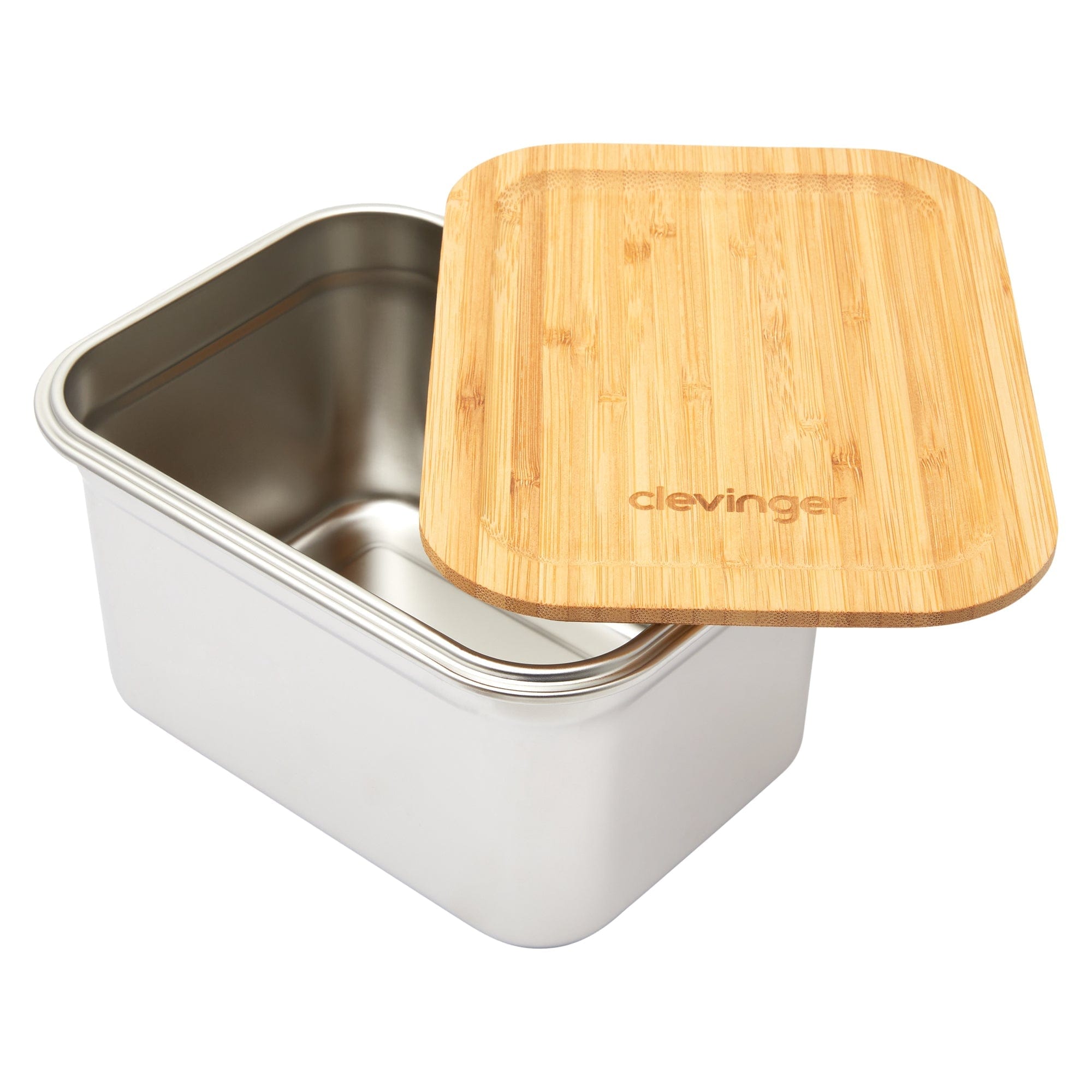 Clevinger Stainless Steel Bamboo Extra Large Lunch Box 2000ml V915-KU0173