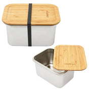 Clevinger Stainless Steel Bamboo Extra Large Lunch Box 2000ml V915-KU0173