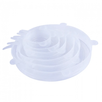 Cook Easy 6pc Silicone Lid Set 6/9/11/13.5/15.5/19cm V915-KU0176