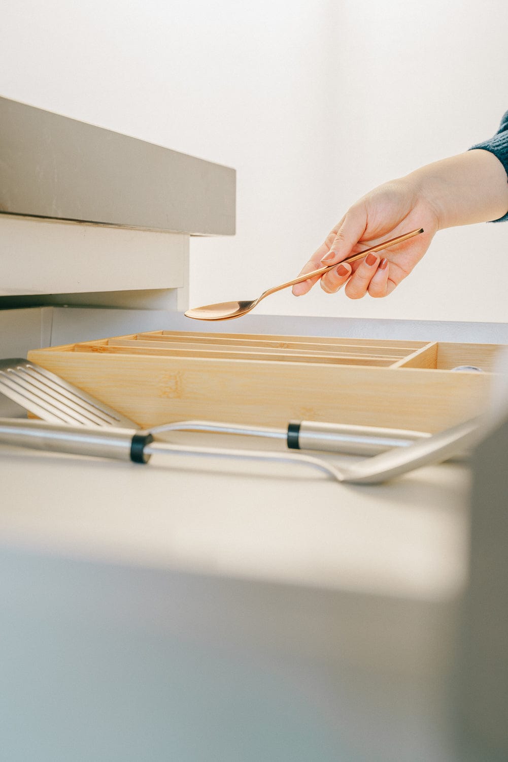 Bamboo Cutlery Tray V915-KU0198