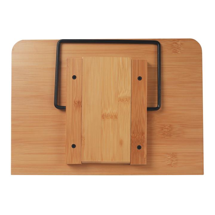 Bamboo Book Stand - Adjustable Book Stand - Book, Recipes, Tablet Portable Holder V915-KU0199