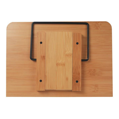 Bamboo Book Stand - Adjustable Book Stand - Book, Recipes, Tablet Portable Holder V915-KU0199
