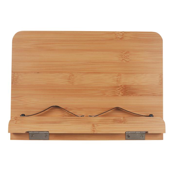 Bamboo Book Stand - Adjustable Book Stand - Book, Recipes, Tablet Portable Holder V915-KU0199