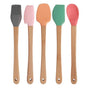 5pc Mini Silicone and Bamboo Utensils Set Nonstick Cookware V915-KU0200
