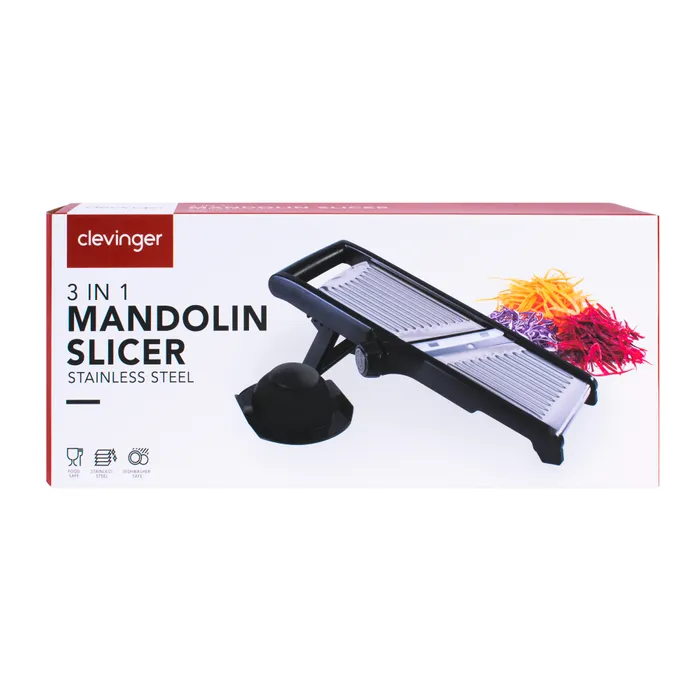 3 In 1 Mandolin Slicer Stainless Steel Blade Bowl Fit V915-KU0233