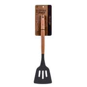 Beechwood & silicone slotted turner charcoal V915-KU0252