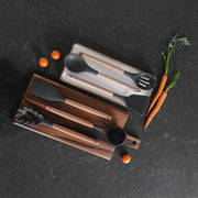 Beechwood & silicone ladle charcoal V915-KU0253