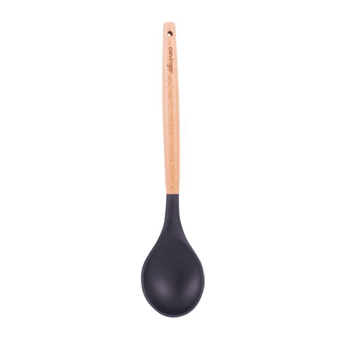 Beechwood & silicone spoon charcoal V915-KU0254