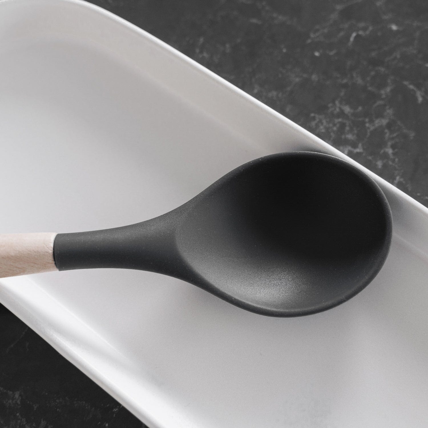 Beechwood & silicone spoon charcoal V915-KU0254
