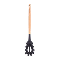 Beechwood & silicone pasta spoon charcoal V915-KU0256