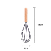 Beechwood & silicone whisk charcoal V915-KU0257