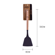 Beechwood & silicone turner charcoal V915-KU0260