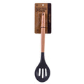 Beechwood & silicone slotted spoon charcoal V915-KU0261