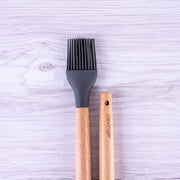 Beechwood & silicone basting brush charcoal V915-KU0262