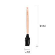 Beechwood & silicone basting brush charcoal V915-KU0262