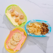 Cook Easy Set of 3 Oval Plastic Snack Baskets V915-KU0280