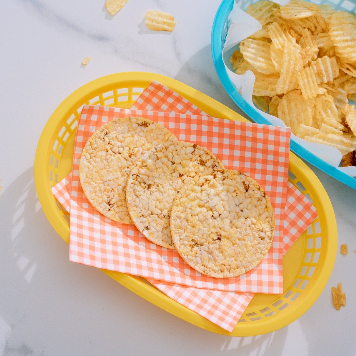 Cook Easy Set of 3 Oval Plastic Snack Baskets V915-KU0280