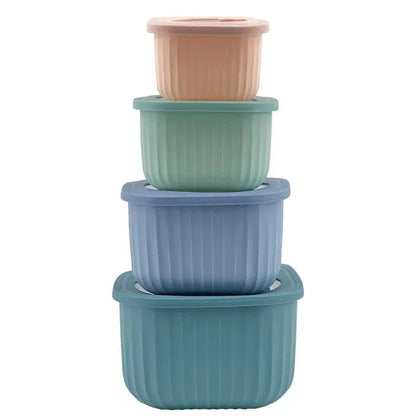 Cook Easy 4PC Square Nested Food Storage Set V915-KU0317
