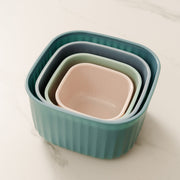 Cook Easy 4PC Square Nested Food Storage Set V915-KU0317