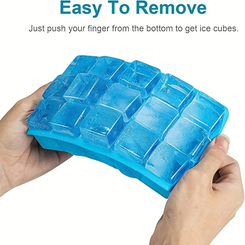 15 Grids Silicone Ice Tray Cube Molds V915-KU0325