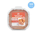 100 Pcs 16.5cm Square Disposable Unbleached Silicone Paper Dish Air-fryer Liner V915-KU0331