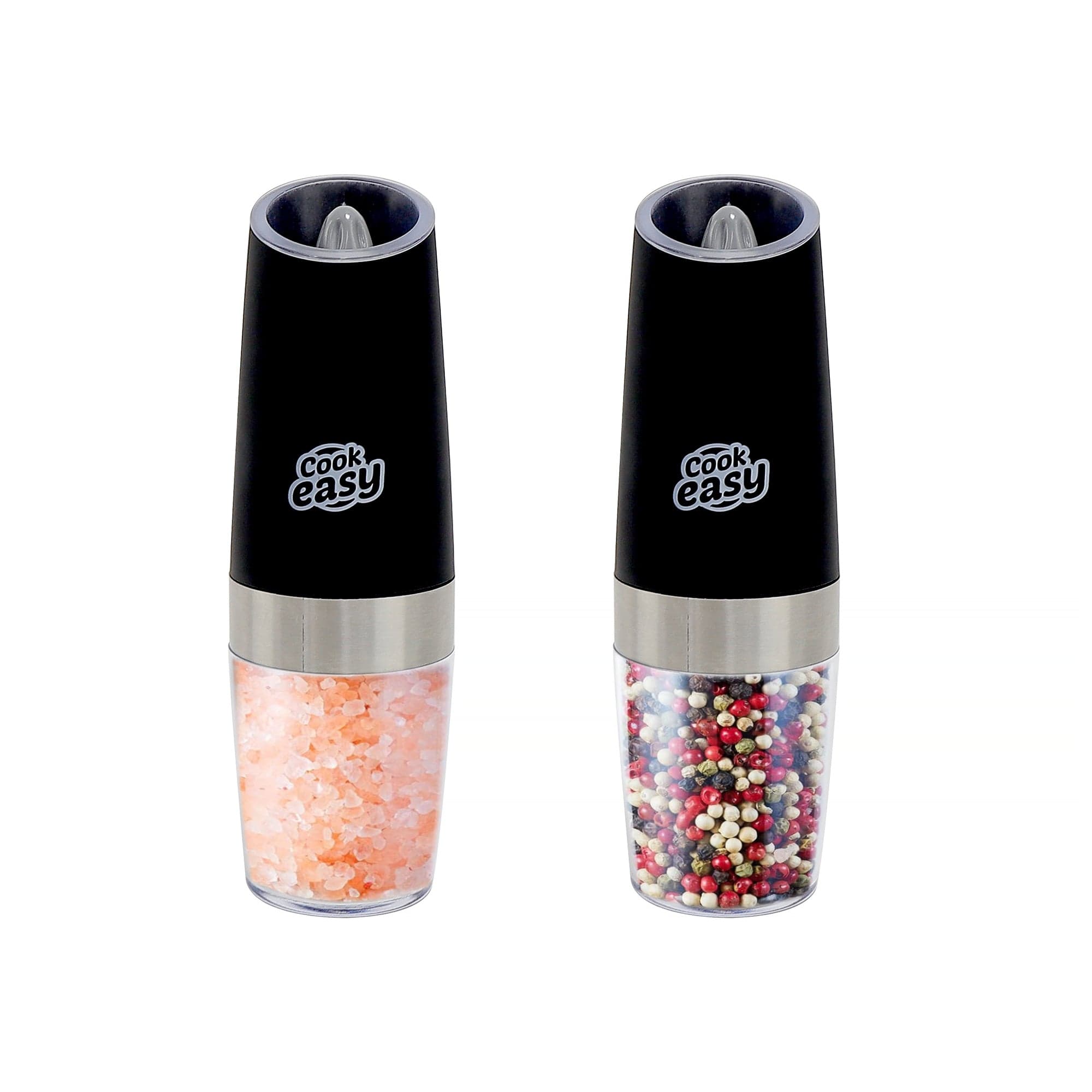 2 Pcs Gravity Sensor Electric Salt and Pepper Spice Grinder V915-KU0337X2