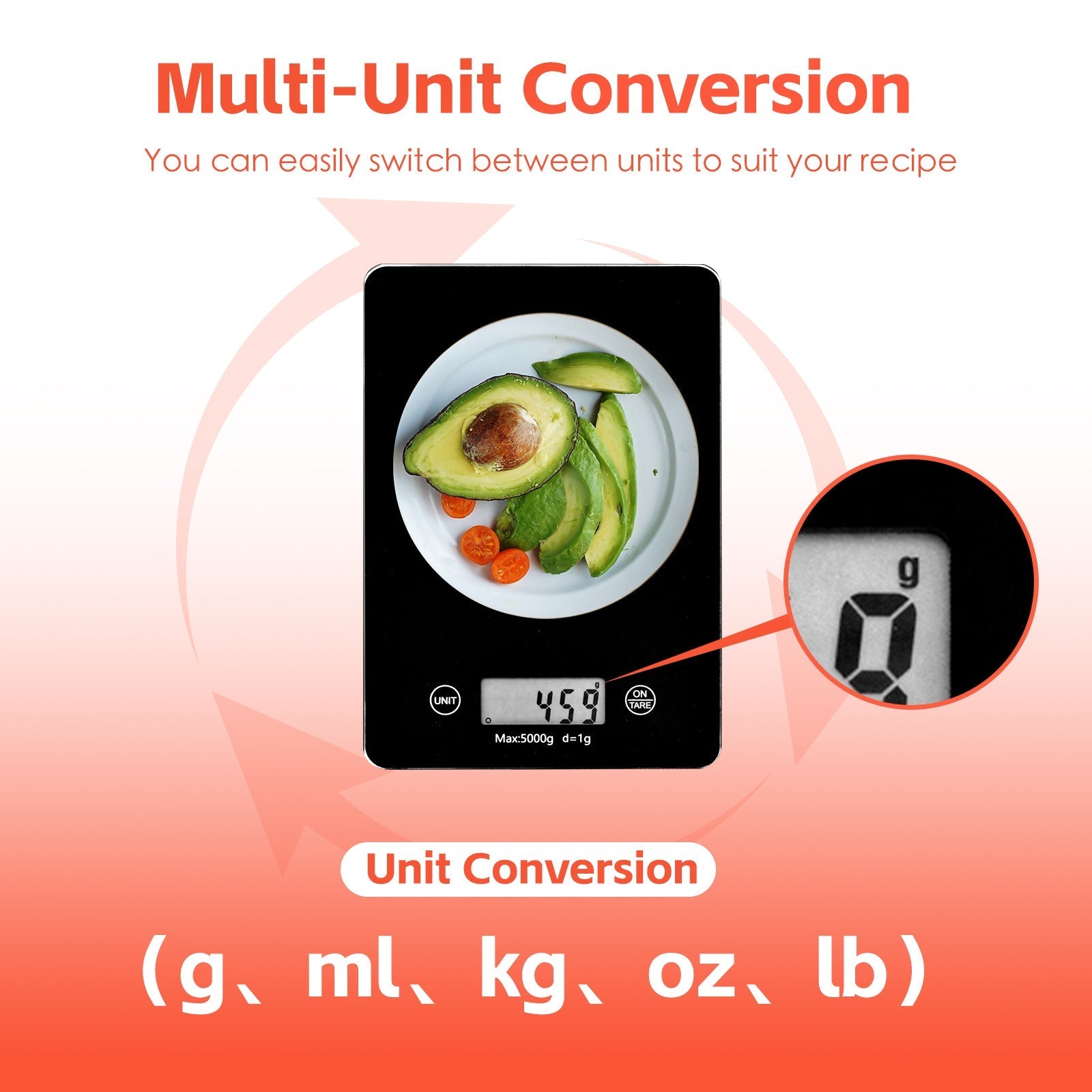 5KG Digital Glass Kitchen Scale V915-KU0339