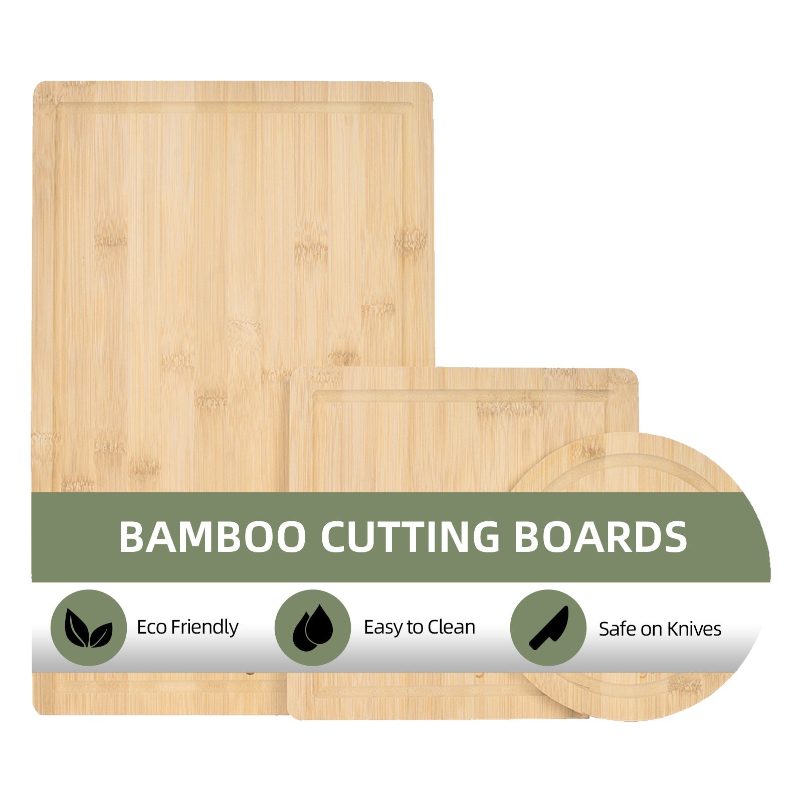 3 Pcs Bamboo Cutting Board V915-KU0370