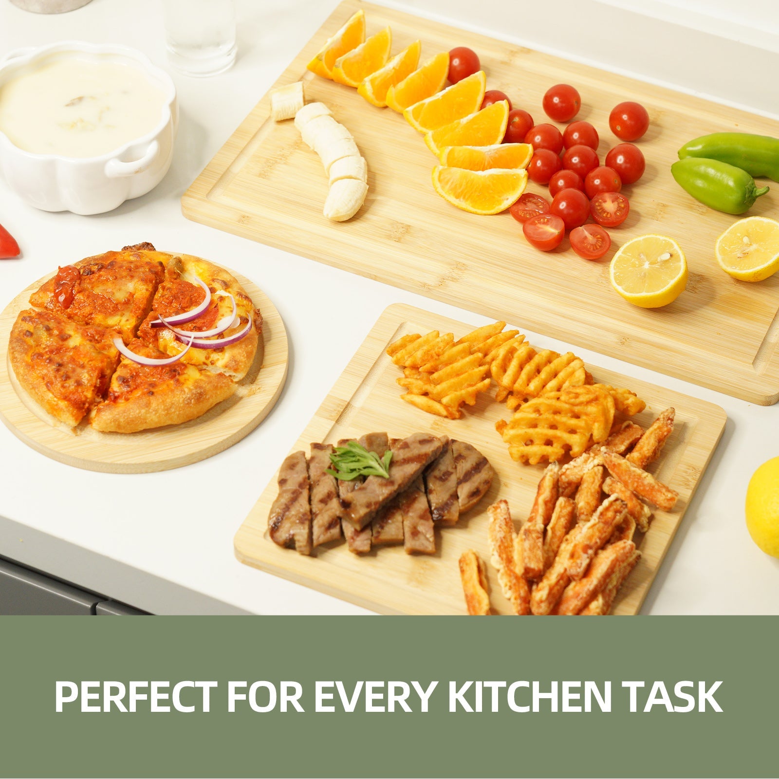 3 Pcs Bamboo Cutting Board V915-KU0370