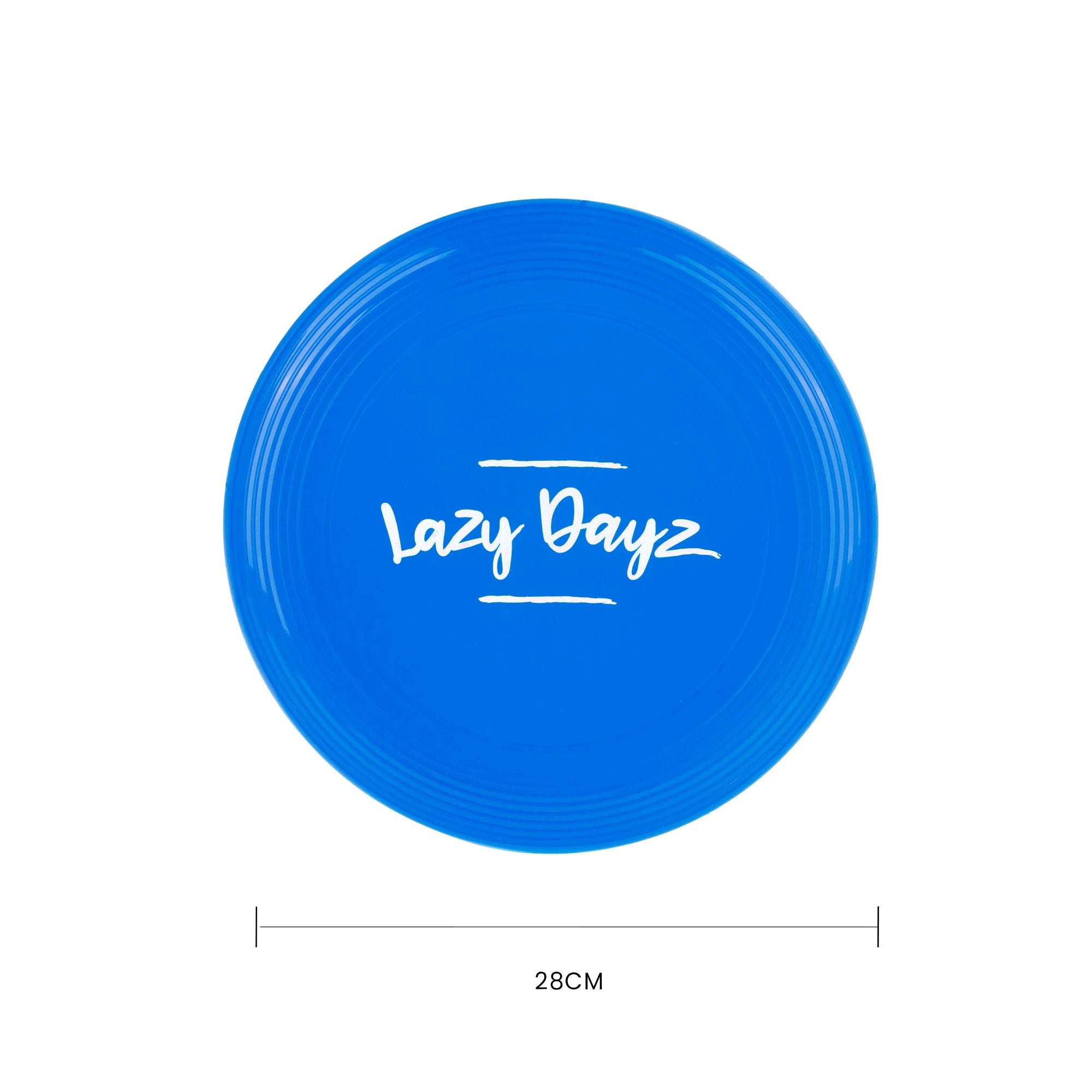 28cm Lazy Dayz Jumbo Neon Beach Frisbee - Blue V915-LD0019-BL
