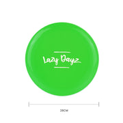 28cm Lazy Dayz Jumbo Neon Beach Frisbee - Green V915-LD0019-GR
