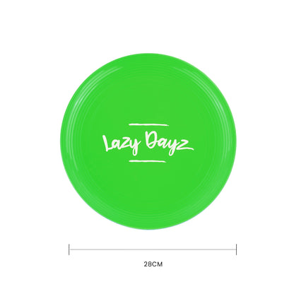 28cm Lazy Dayz Jumbo Neon Beach Frisbee - Green V915-LD0019-GR