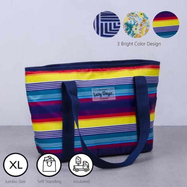 6L Food Safe Insulated Jumbo Cooler Tote - Rainbow V915-LD0028-RB