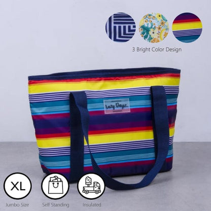 6L Food Safe Insulated Jumbo Cooler Tote - Rainbow V915-LD0028-RB