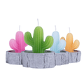4Pcs/set Simulation Plant Cactus Candle Tea Light Home Decor Table Tealight Mini V915-LD0045X4