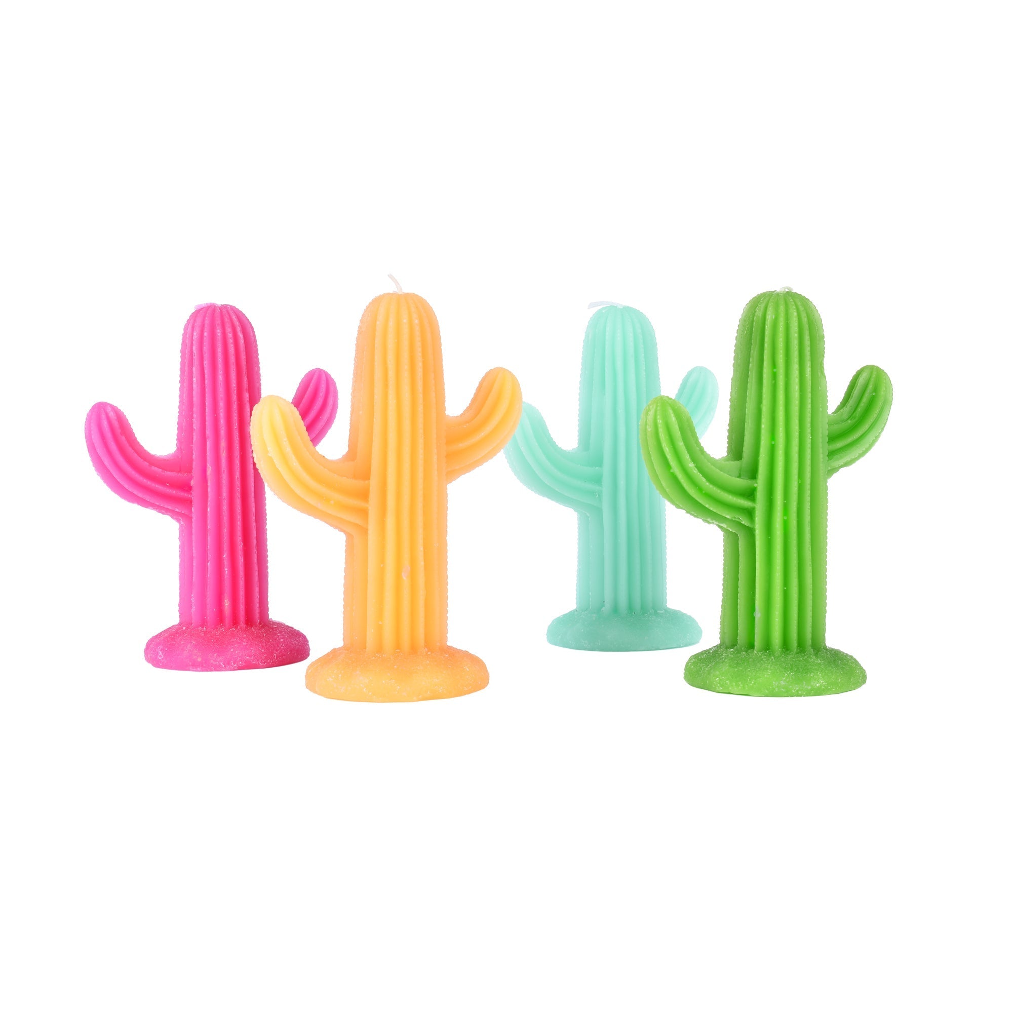 4 pc Large Simulation Plant Cactus Candle Tea Light V915-LD0046X4