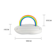 Lazy Dayz Inflatable Rainbow Cloud Float 185cm V915-LD0067