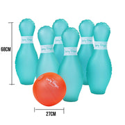 7 Pcs Lazy Dayz Pool Beach Inflatable Bowling Set Toy V915-LD0087