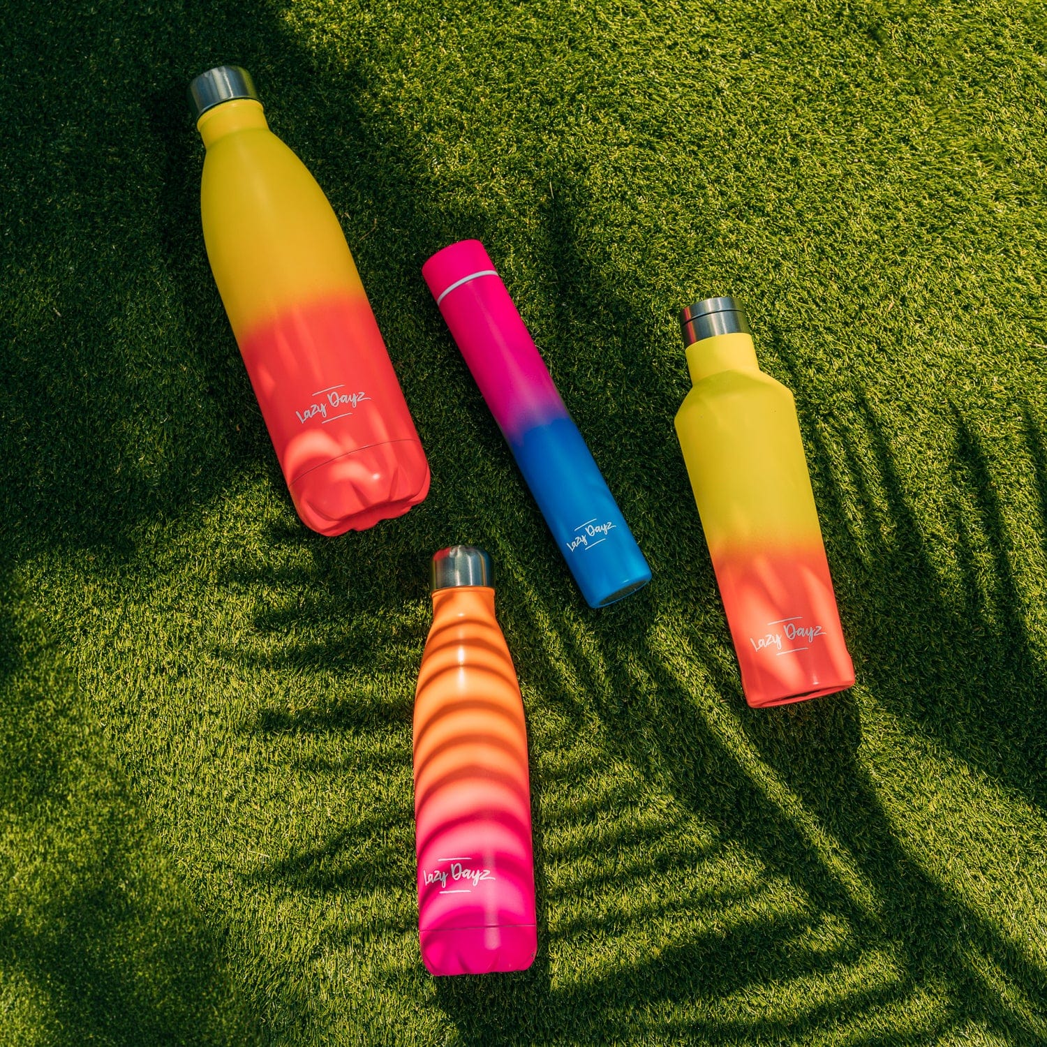 Lazy Dayz Jumbo Drink Bottle 1L - Orange Pink Ombre V915-LD0104-OP
