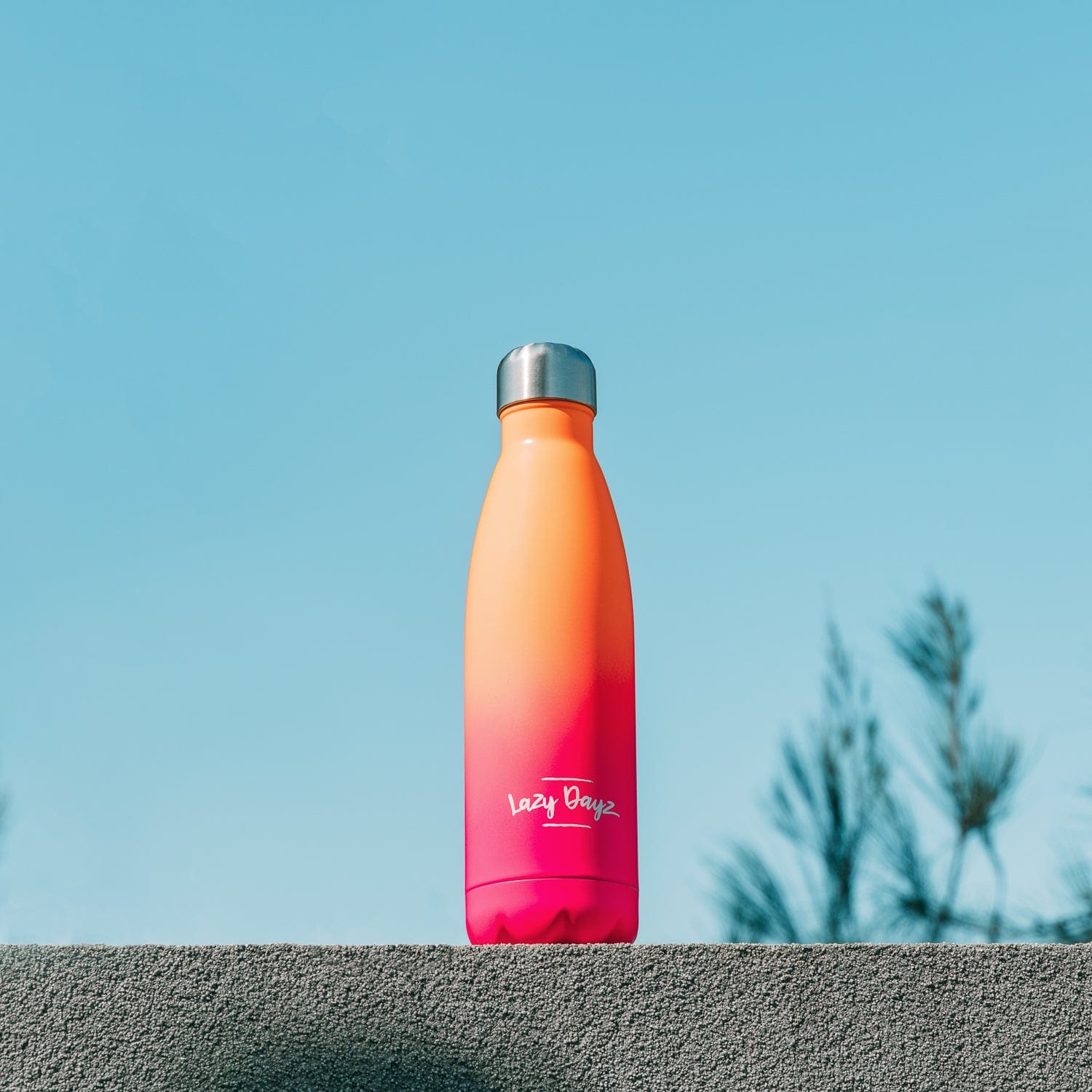 Lazy Dayz Jumbo Drink Bottle 1L - Orange Pink Ombre V915-LD0104-OP