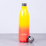 Lazy Dayz Jumbo Drink Bottle 1L - Yellow Peach Ombre V915-LD0104-YO