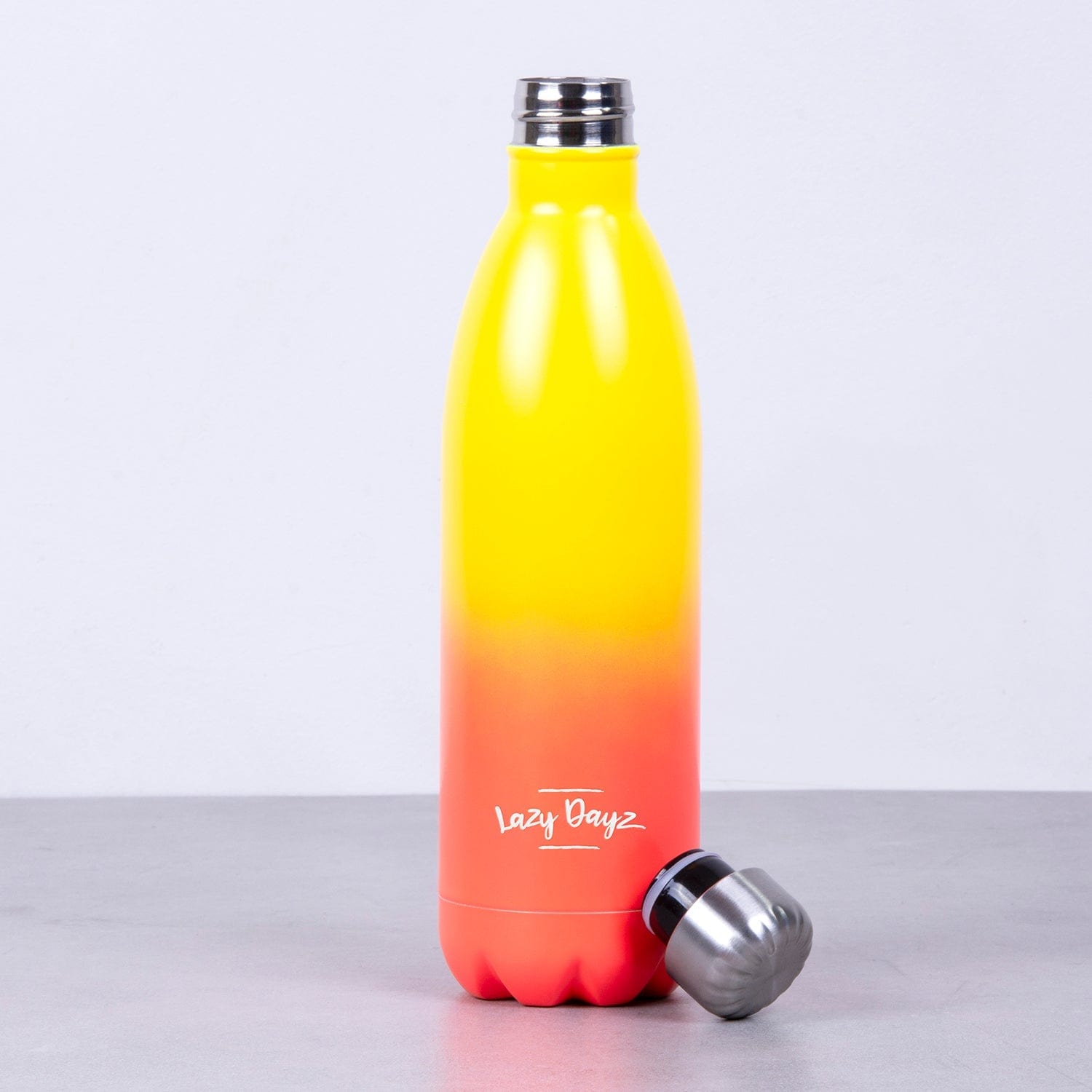 Lazy Dayz Jumbo Drink Bottle 1L - Yellow Peach Ombre V915-LD0104-YO