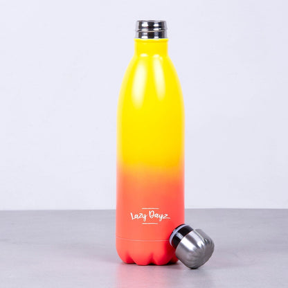Lazy Dayz Jumbo Drink Bottle 1L - Yellow Peach Ombre V915-LD0104-YO